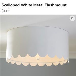 Pottery Barn Kids scalloped flushmount NWT in box